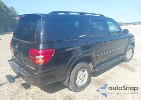 2002 Toyota Sequoia Limited из США, поврежденный, VIN 5TDBT48A52S060263